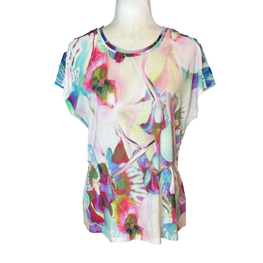 Karen Millen multicolour floral t-shirt